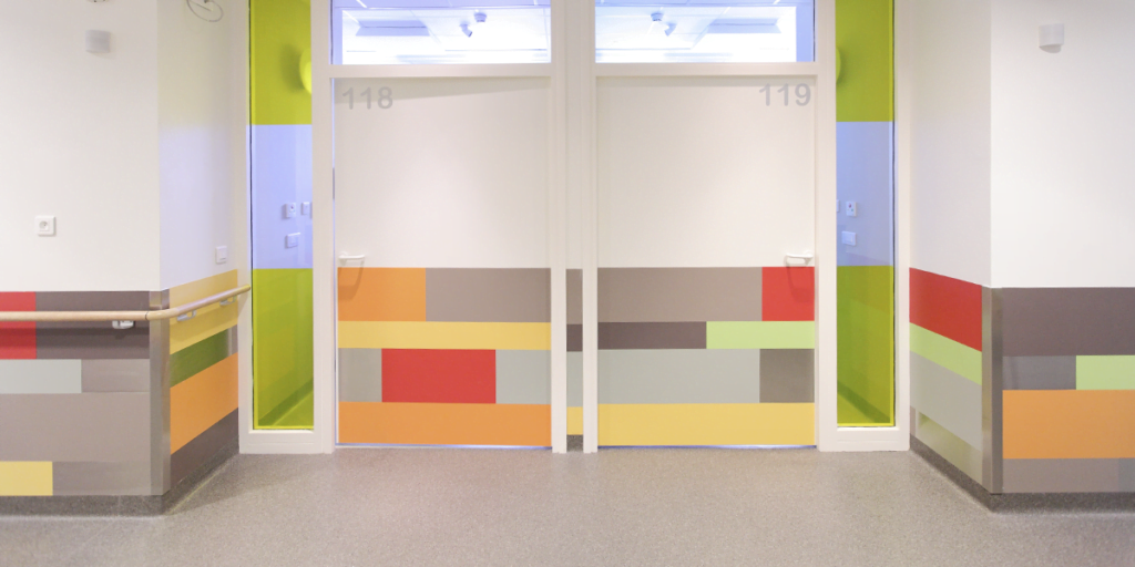 multi-colour wall and door protection panel